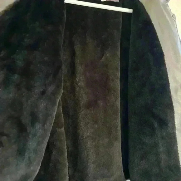 Sebby collection faux leather jacket lined. Size 1X - Picture 6 of 9